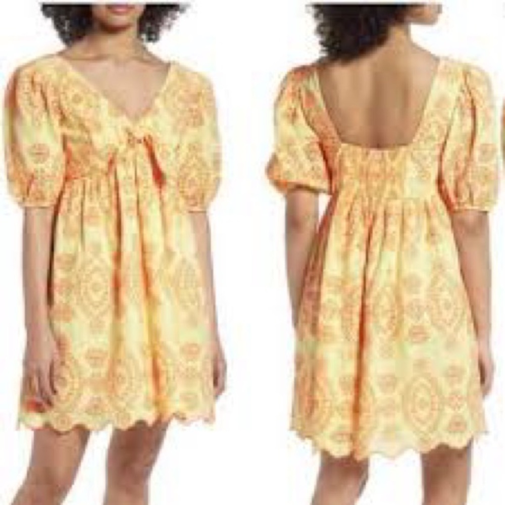 Lilly Pulitzer Sarafina Eyelet babydoll dress, Size 12, Worn 1x - Picture 3 of 3